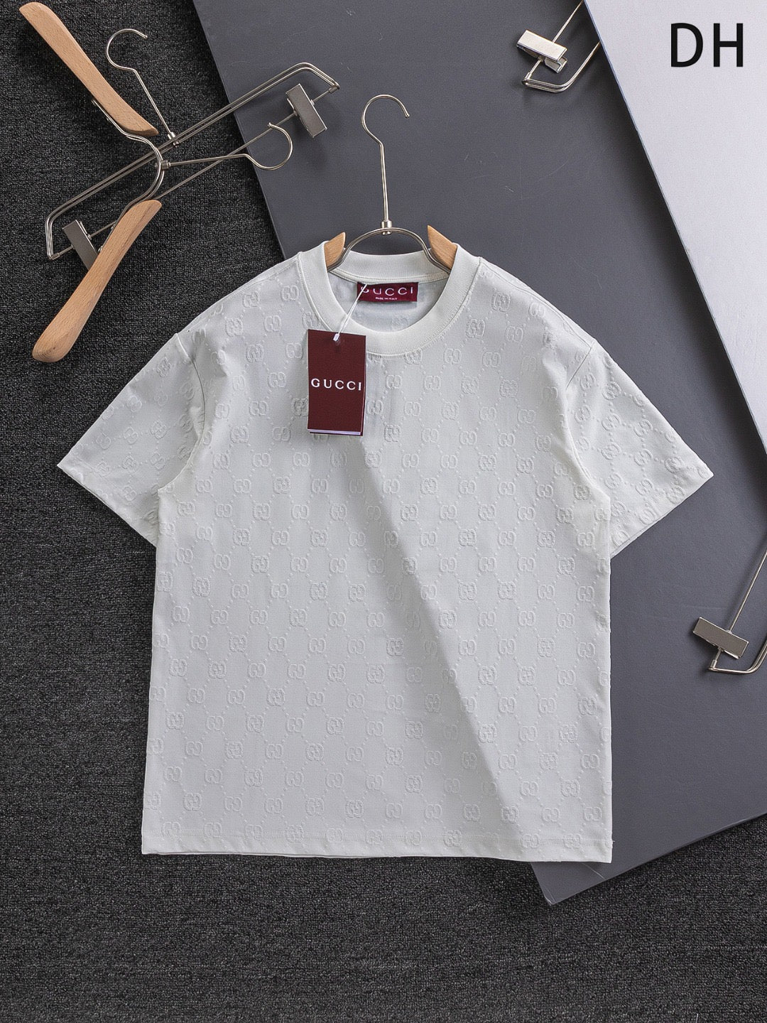 Gucci GG Patterned T-Shirt (White)