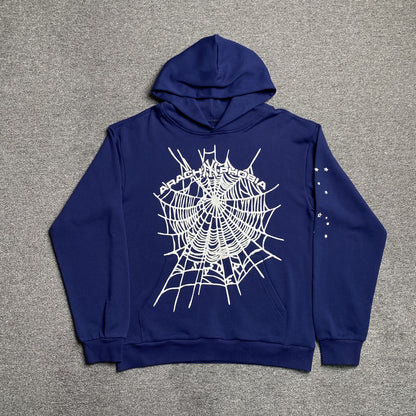 SP5DER ARACH NY PHOBIA HOODIE NAVY