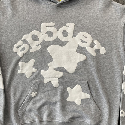 SP5DER BELUGA HOODIE HEATHER GREY