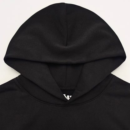 SP5DER OG RHINESTONE LOGO HOODIE BLACK