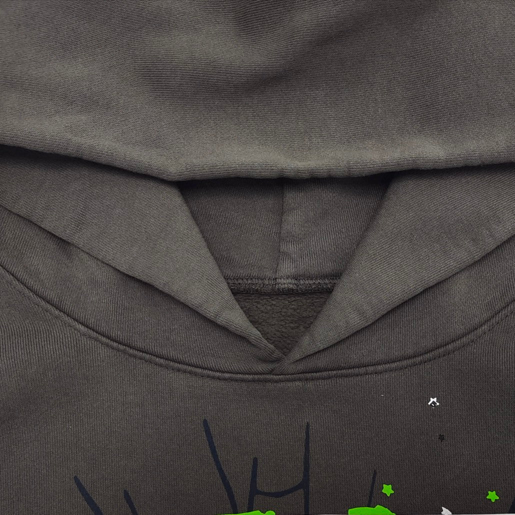 SP5DER WAIT WEB HOODIE SLATE GREY