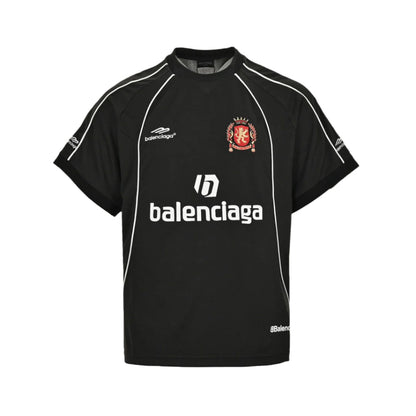 BALENCIAGA SOCCER LOGO T-SHIRT BLACK