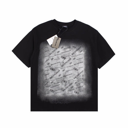 BALENCIAGA SPRAY LOGO T-SHIRT BLACK