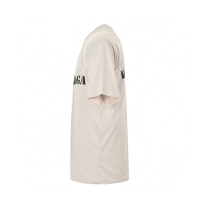 BALENCIAGA STENCIL LOGO T-SHIRT BEIGE