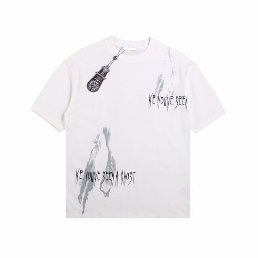 CHROME HEARTS "LOOKING LIKE A GHOST" T-SHIRT WHITE