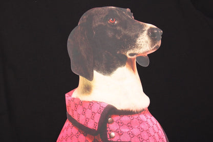 Gucci Dog Print T-Shirt in Black