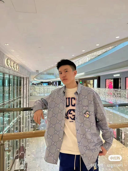 Gucci White T-Shirt with Bold Logo