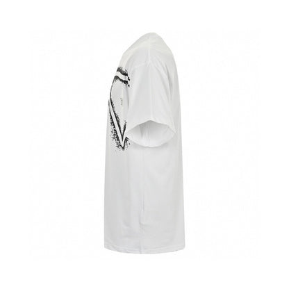 Prada Triangle Spray Paint Logo T-Shirt (White)