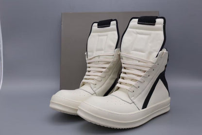 RICK OWENS GEOBASKET MILK BLACK