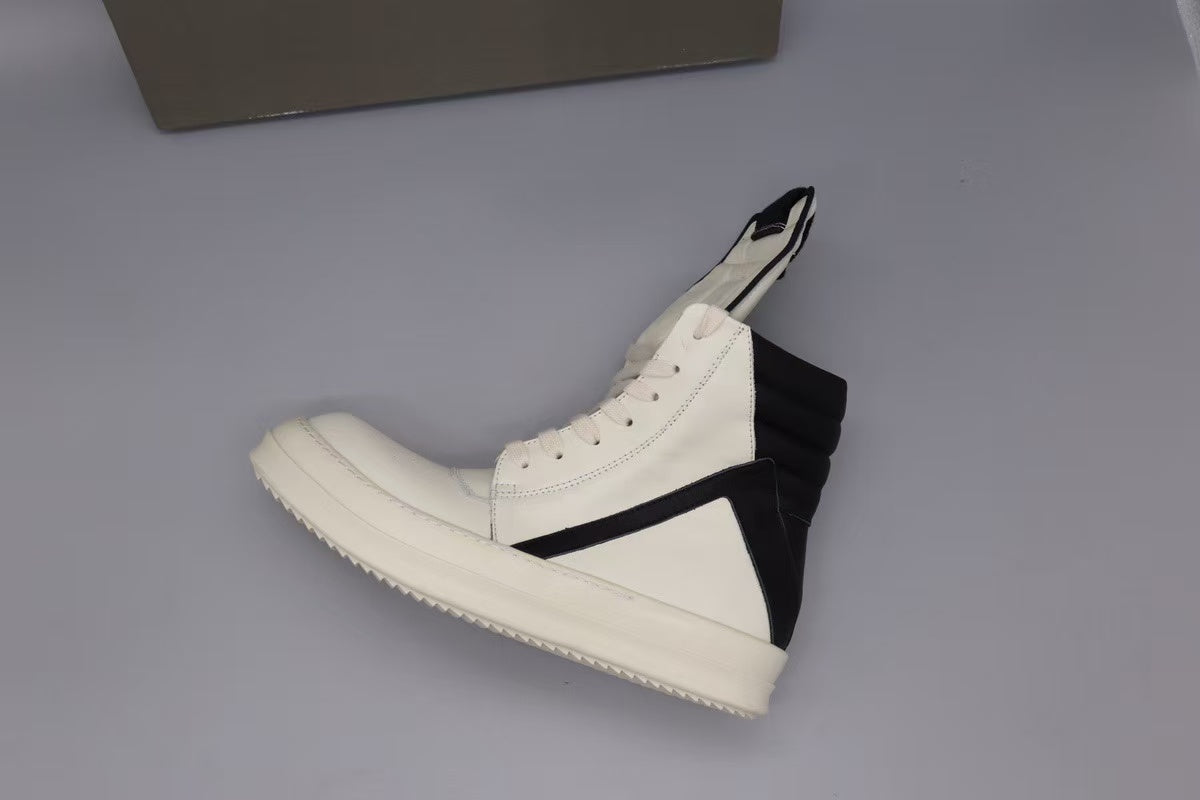 RICK OWENS GEOBASKET MILK BLACK