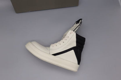 RICK OWENS GEOBASKET MILK BLACK