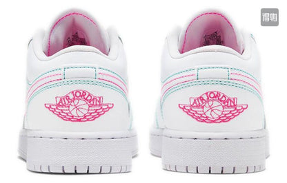 JORDAN 1 LOW x WHITE GREEN PINK