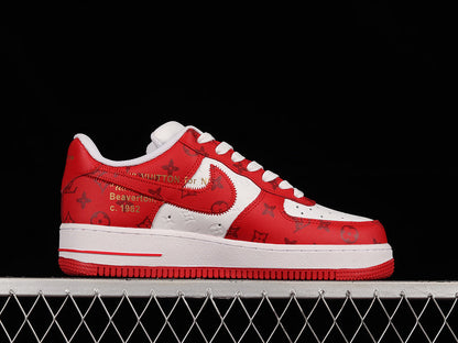NIKE AIR FORCE 1 x LOUIS VUITTON VIRGIL ABLOH WHITE RED