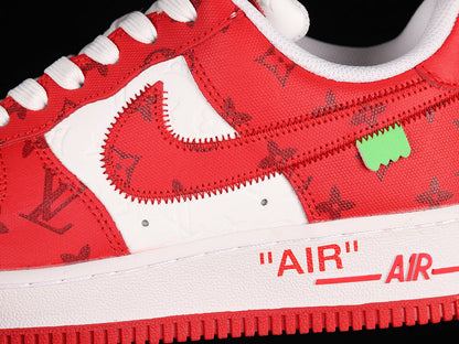 NIKE AIR FORCE 1 x LOUIS VUITTON VIRGIL ABLOH WHITE RED