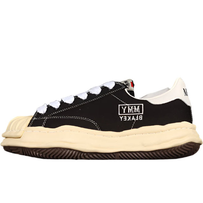 MAISON MIHARA YASUHIRO BLAKEY OG SOLE LEATHER LOW BEIGE BLACK
