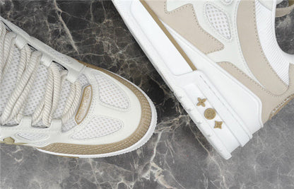 LOUIS VUITTON LV SKATE SNEAKER BEIGE WHITE