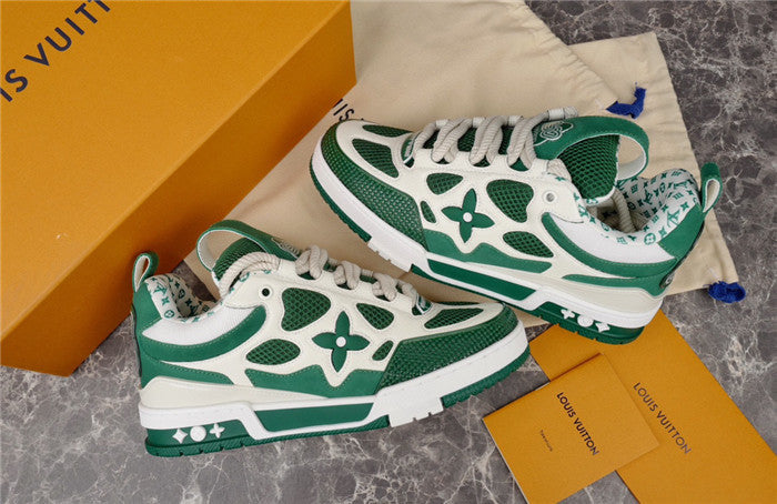 LOUIS VUITTON LV SKATE SNEAKER GREEN WHITE