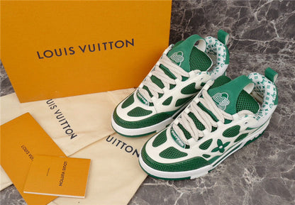 LOUIS VUITTON LV SKATE SNEAKER GREEN WHITE