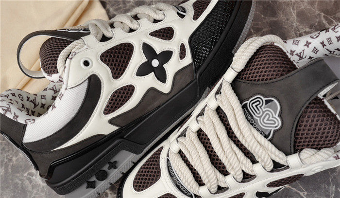 LOUIS VUITTON LV SKATE SNEAKER WHITE BLACK