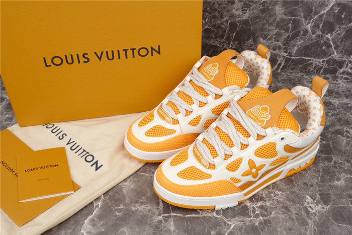 LOUIS VUITTON LV SKATE SNEAKER YELLOW WHITE