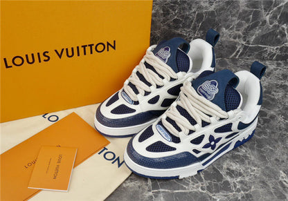 LOUIS VUITTON LV SKATE SNEAKER MARINE WHITE