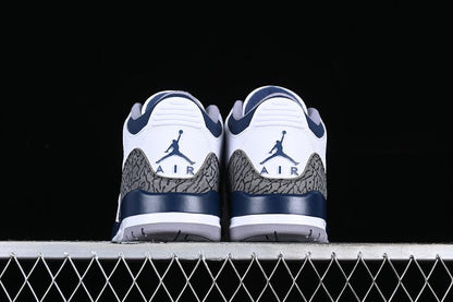 AIR JORDAN 3 RETRO MIDNIGHT NAVY WHITE/BLACK/GREY/BLUE
