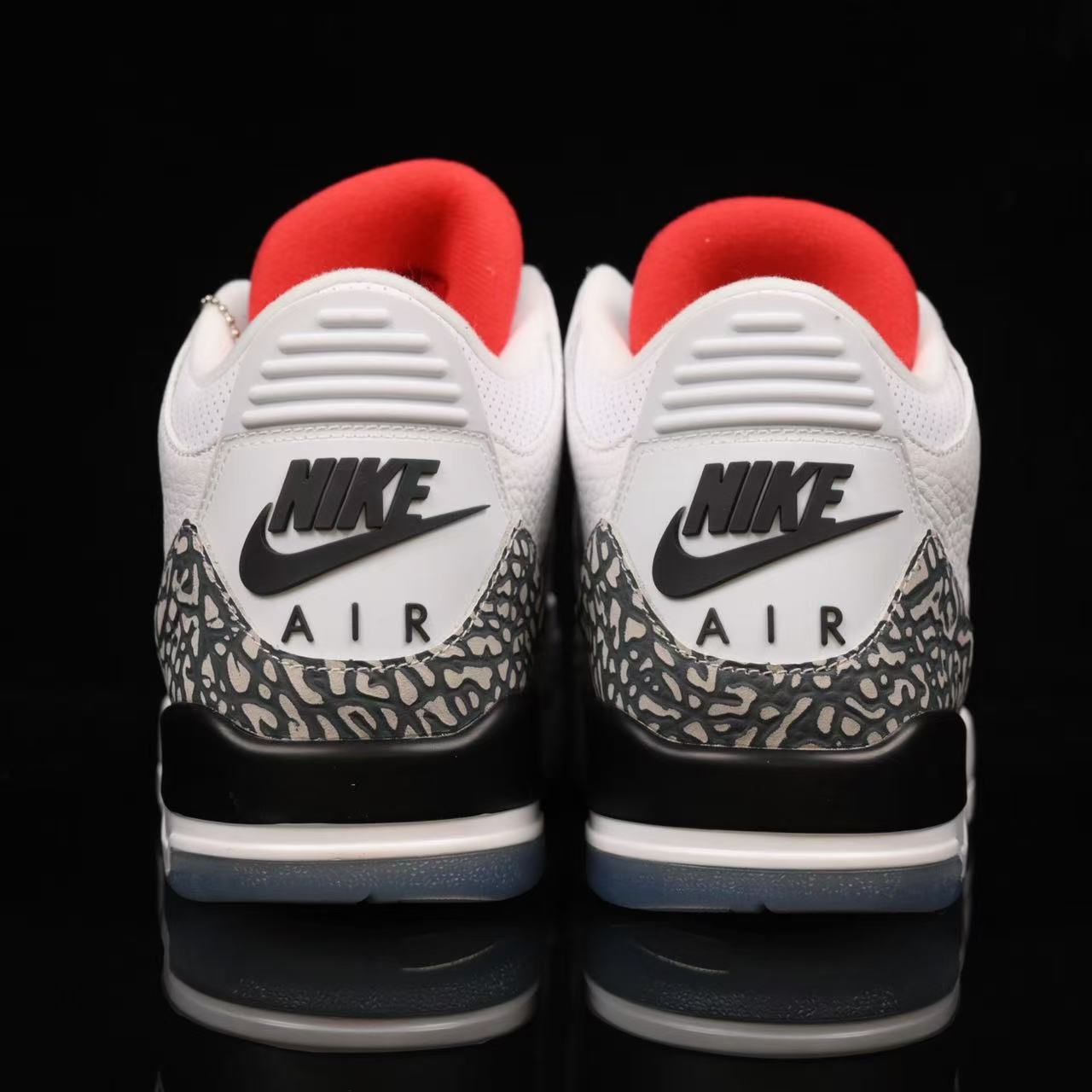 AIR JORDAN 3 RETRO FREE THROW LINE WHITE CEMENT WHITE/BLACK