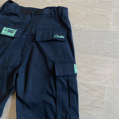 CORTEIZ ALCATRAZ CARGO PANTS BLACK/GREEN