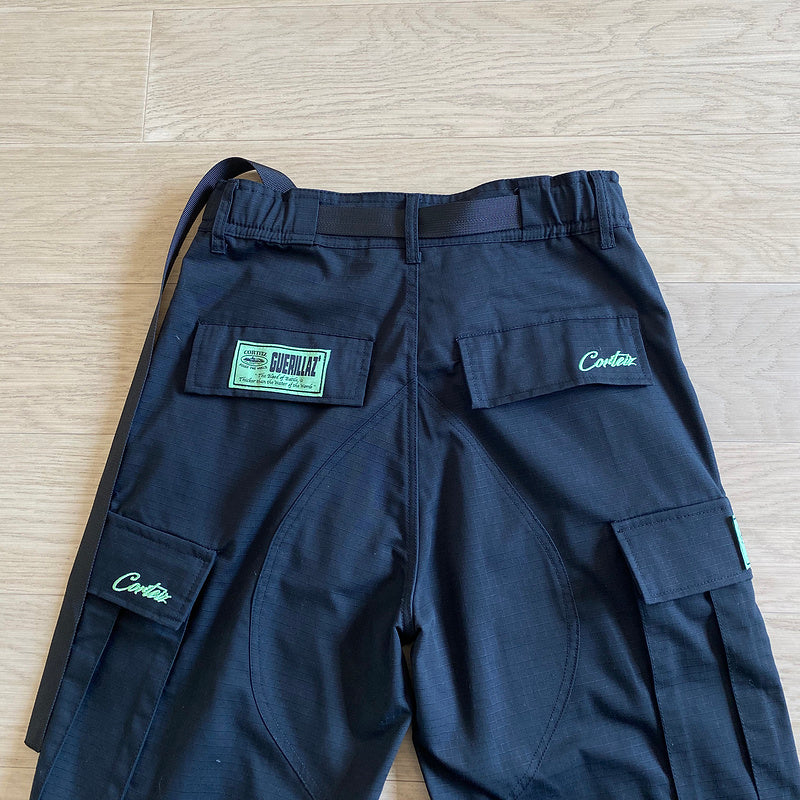 CORTEIZ ALCATRAZ CARGO PANTS BLACK/GREEN