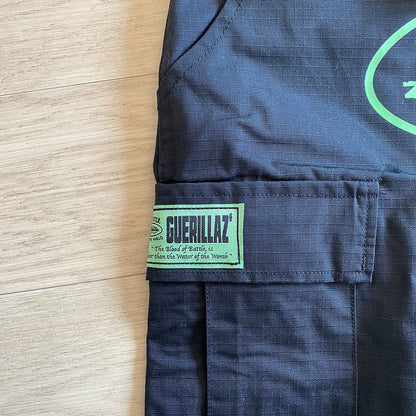 CORTEIZ ALCATRAZ CARGO PANTS BLACK/GREEN