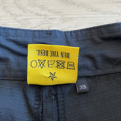 CORTEIZ ALCATRAZ GUERRILAZ CARGO PANTS BLACK/YELLOW