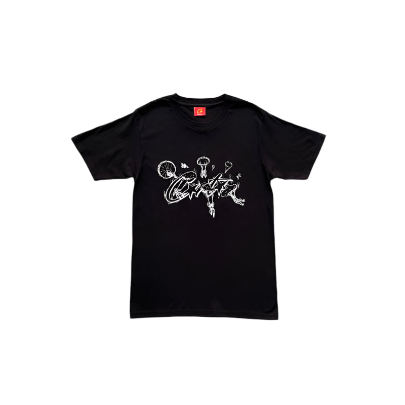 CORTEIZ ALLSTARZ SKYDIVER TEE BLACK