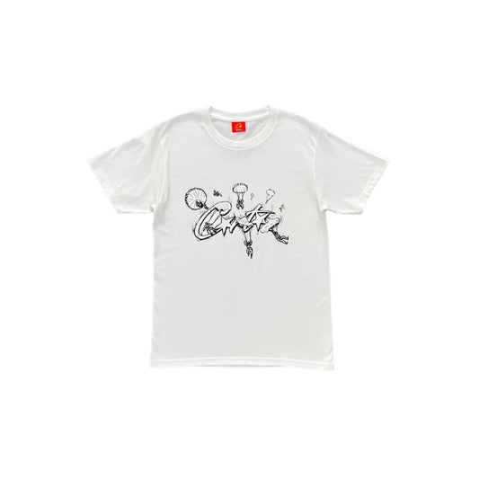 CORTEIZ ALLSTARZ SKYDIVER TEE WHITE
