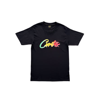 CORTEIZ ALLSTARZ T-SHIRT BLACK RASTA GRADIENT
