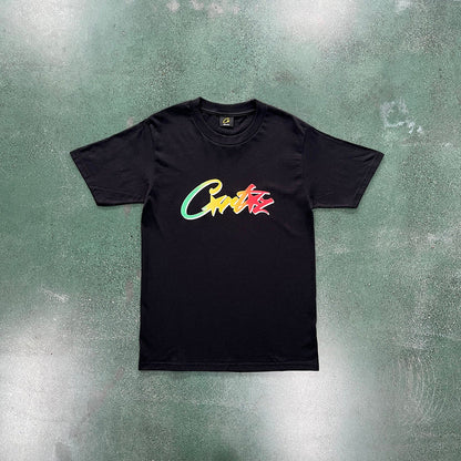 CORTEIZ ALLSTARZ T-SHIRT BLACK RASTA GRADIENT