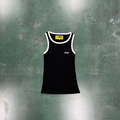 CORTEIZ OG CONTRAST TANK TOP BLACK