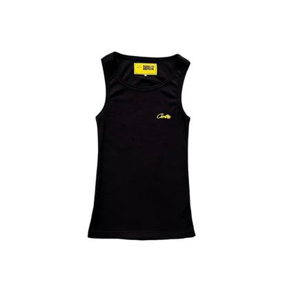 CORTEIZ WAFFLE TANK TOP BLACK