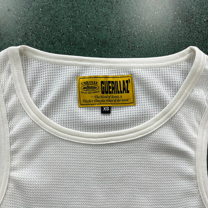 CORTEIZ WAFFLE TANK TOP WHITE