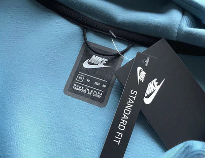 NIKE TECH FLEECE HOODIE x BABY BLUE/GREY/WHITE