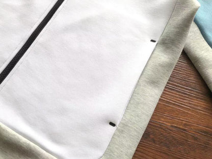 NIKE TECH FLEECE HOODIE x BABY BLUE/GREY/WHITE