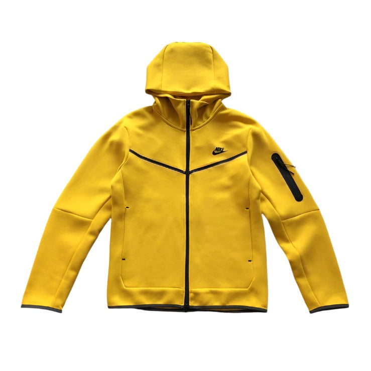 NIKE TECH FLEECE HOODIE x YELLOW