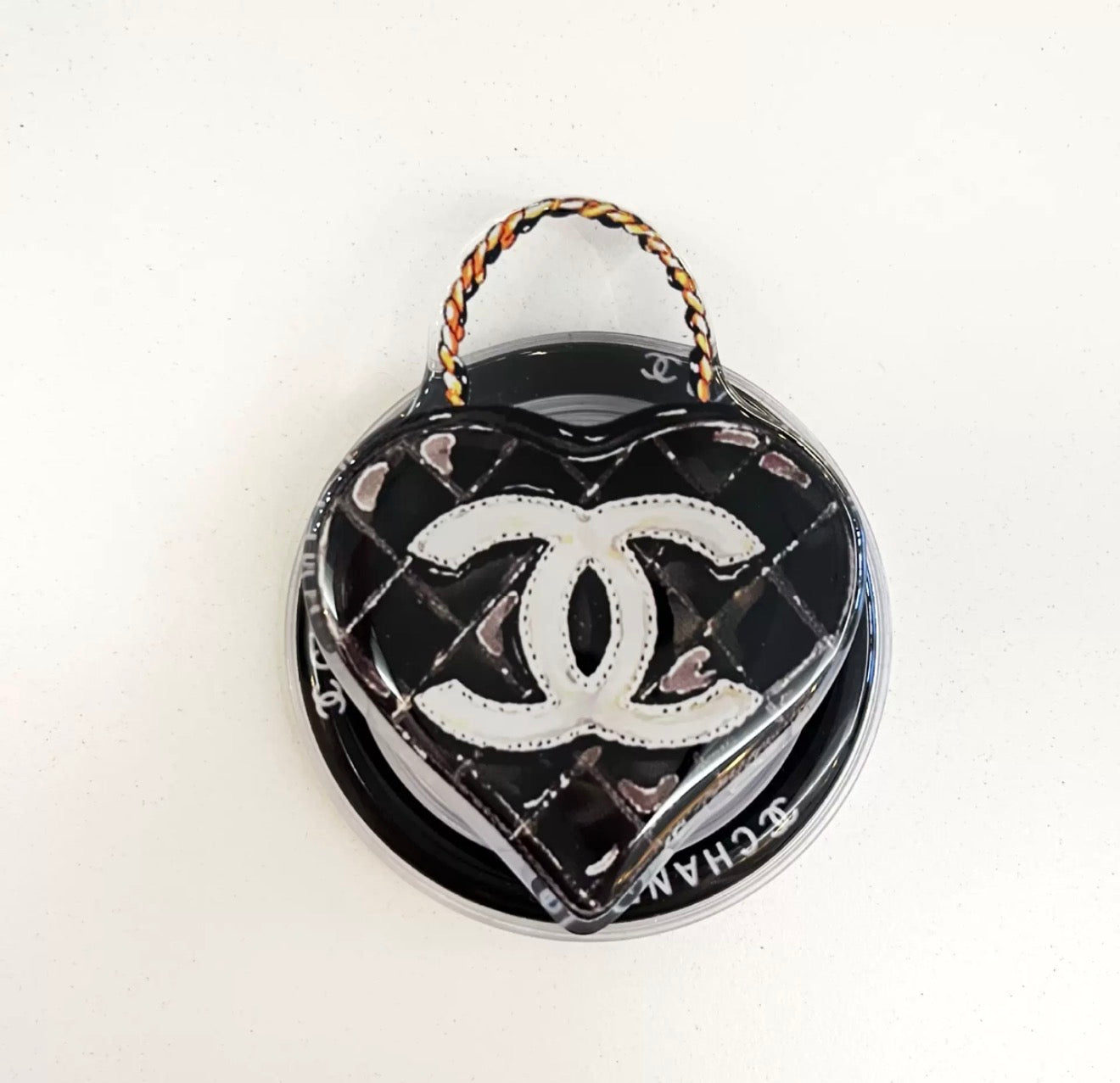 CC MAGNETIC POPSOCKET BAG HEART BLACK