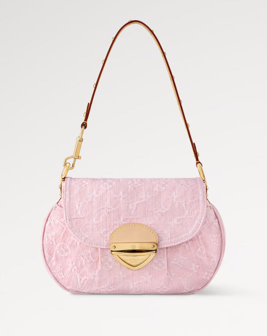 LV LIGHT PINK DENIM BAG