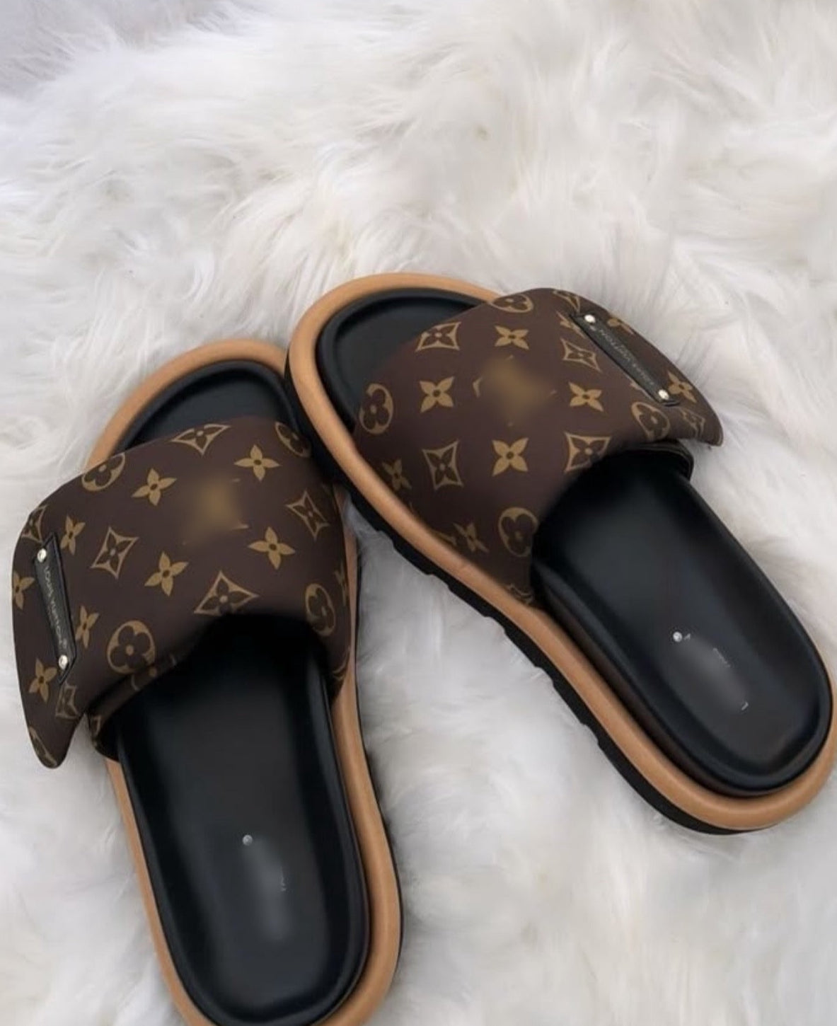 LV PILLOW MULE BROWN