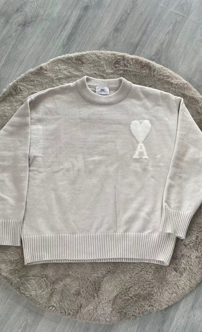 Ami Paris Sweater Beige