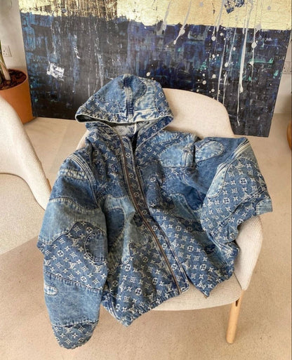 LV PATCHWORK DENIM JACKET