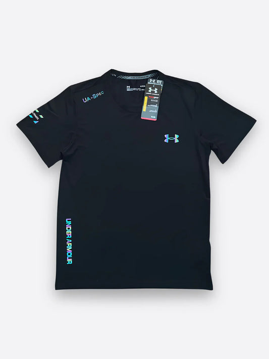 UNDER ARMOUR FLUORESCENT T-SHIRT BLACK