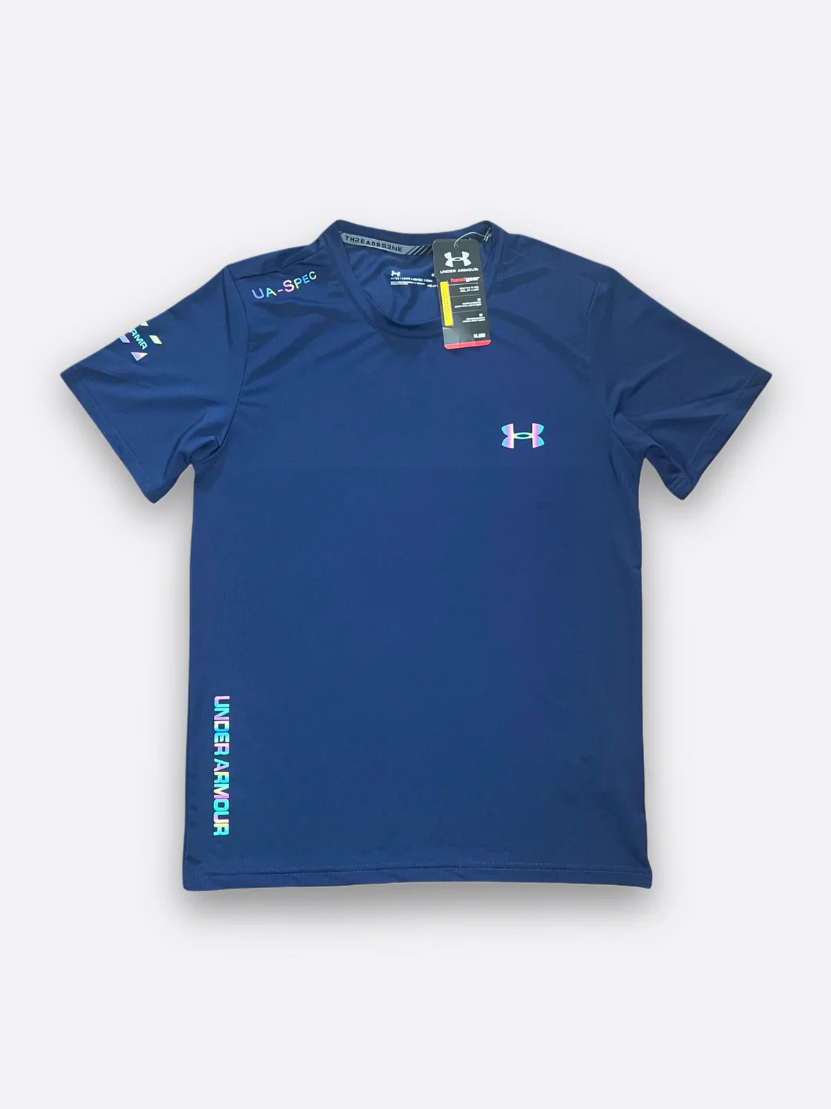 UNDER ARMOUR FLUORESCENT T-SHIRT NAVY