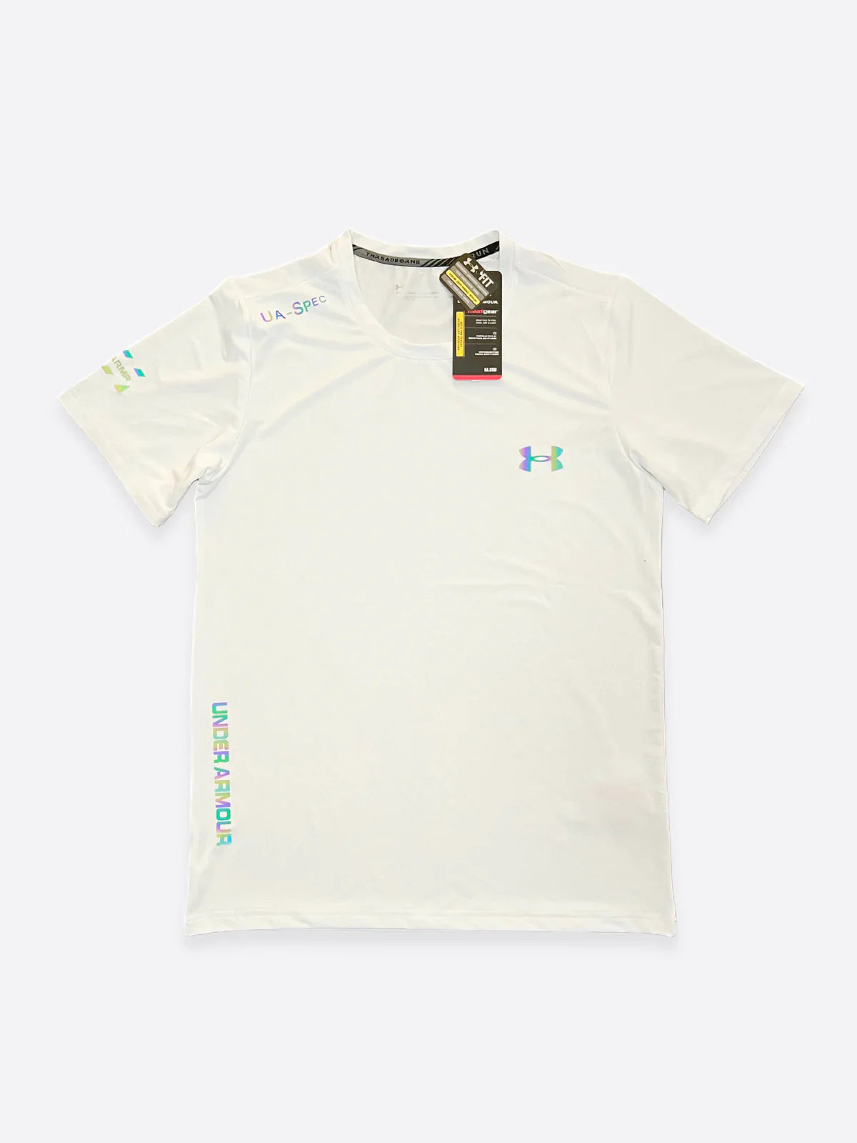 UNDER ARMOUR FLUORESCENT T-SHIRT WHITE
