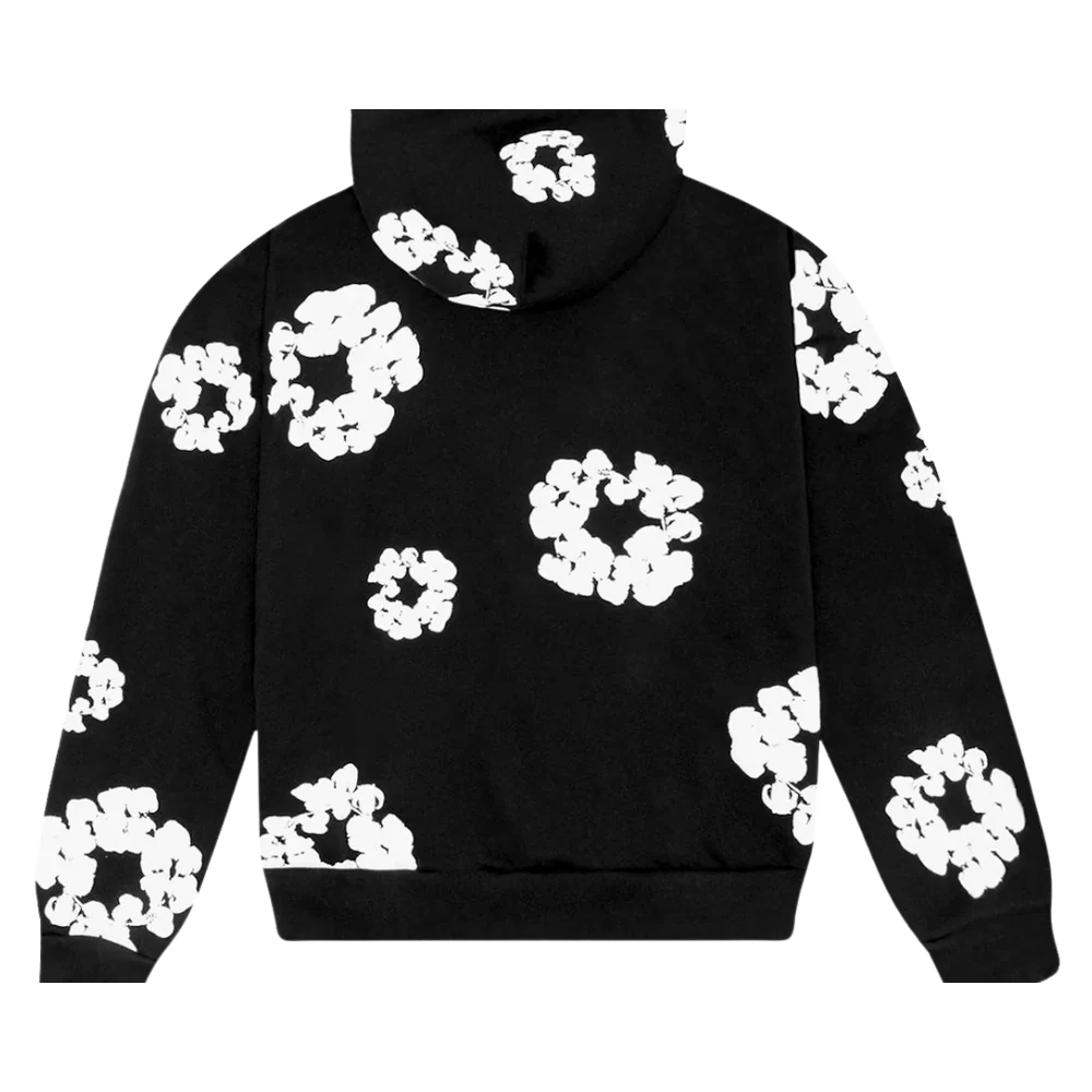 DENIM TEARS THE COTTON WREATH HOODIE BLACK